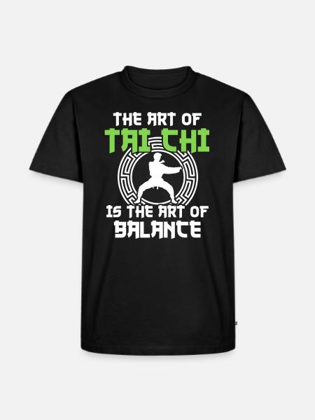 Tai Chi Kampfkunst - Männer Premium Bio T-Shirt - Schwarz