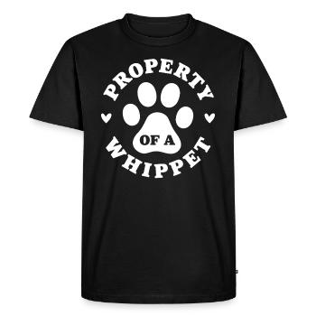 Property of a Whippet - Men's Premium Organic T-Shirt - black - Front - Nico (187cm)