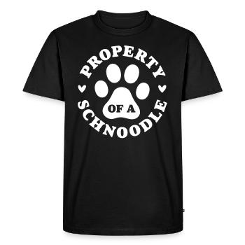 Property of a Schnoodle - Men's Premium Organic T-Shirt - black - Front - Nico (187cm)