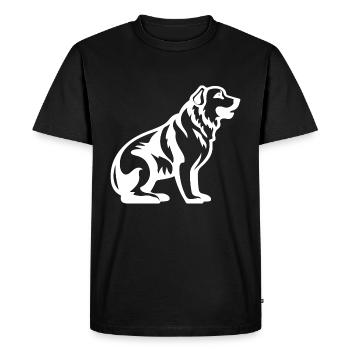 Kangal Dog Silhouette - Men's Premium Organic T-Shirt - black - Front - Nico (187cm)