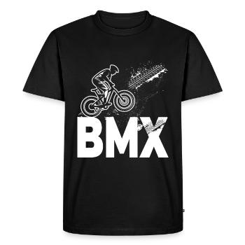 BMX style speed. Child gift - Men's Premium Organic T-Shirt - black - Front - Nico (187cm)