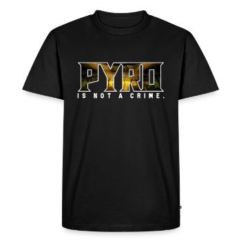 T-shirt de football Ultras Pyro Fanblock - T-shirt Premium bio Homme - noir - Devant - Nico (187cm)