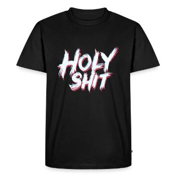 de merde Coquine Dictons Drôles - T-shirt Premium bio Homme - noir - Devant - Nico (187cm)
