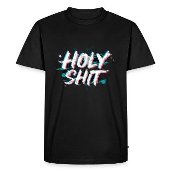 de merde Coquine Dictons Drôles - T-shirt Premium bio Homme - noir - Devant - Nico (187cm)