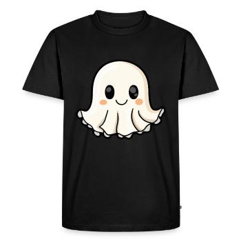 Méduse Halloween Drôle Fantôme - T-shirt Premium bio Homme - noir - Devant - Nico (187cm)