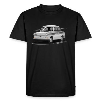  P50 - Men's Premium Organic T-Shirt - black - Front - Nico (187cm)