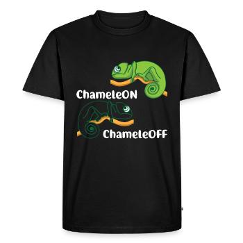 Chameleon Chameleon Chameleon Of Animal Lovers - Men's Premium Organic T-Shirt - black - Front - Nico (187cm)