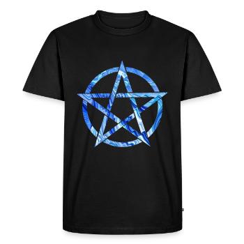 pentagram e 80 - T-shirt Premium bio Homme - noir - Devant - Nico (187cm)