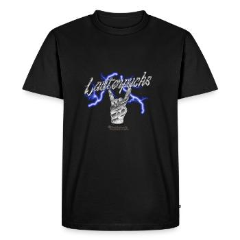 Français frites à la fourchette Lauterfuchs - T-shirt Premium bio Homme - noir - Devant - Nico (187cm)