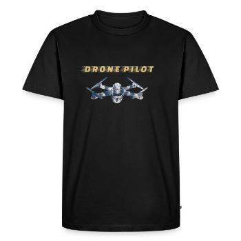 Drones Pilot Drone Pilot - Men's Premium Organic T-Shirt - black - Front - Nico (187cm)