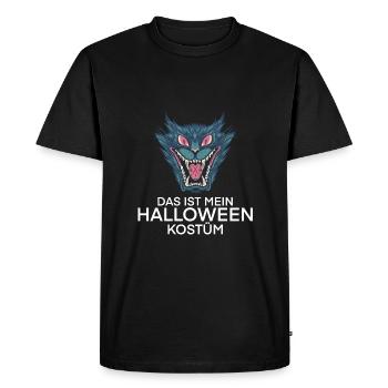 Halloween - Männer Premium Bio T-Shirt - Schwarz - Vorne - Nico (187cm)
