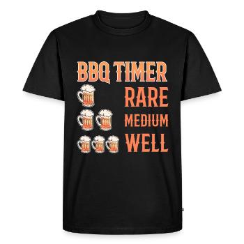 Barbecue - T-shirt Premium bio Homme - noir - Devant - Nico (187cm)