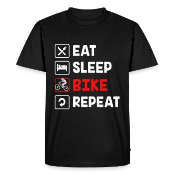 VTT VTT VTT - T-shirt Premium bio Homme - noir - Devant - Nico (187cm)
