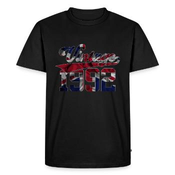 34E ANNIVERSAIRE VINTAGE 1992 - T-shirt Premium bio Homme - noir - Devant - Nico (187cm)