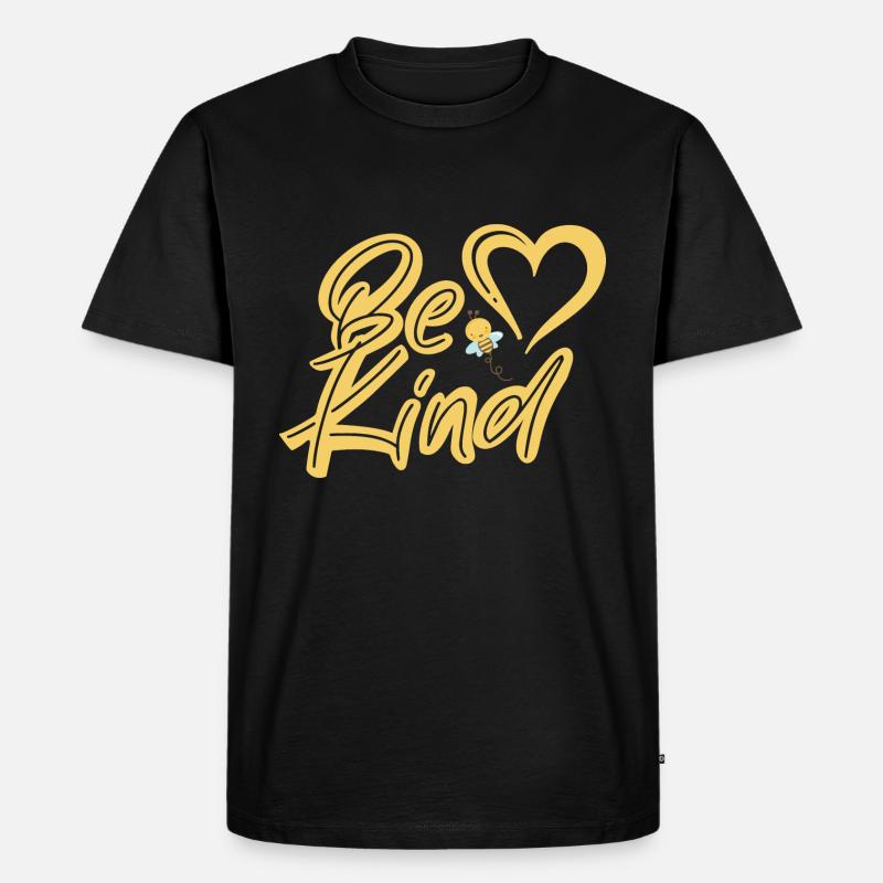 Be Kind - Männer Premium Bio T-Shirt - Schwarz