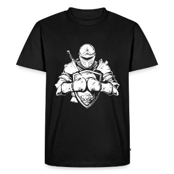 Knight Boxer Boxe MMA - T-shirt Premium bio Homme - noir - Devant - Nico (187cm)