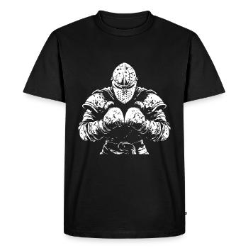 Knight Boxer Martial Arts MMA - Men's Premium Organic T-Shirt - black - Front - Nico (187cm)