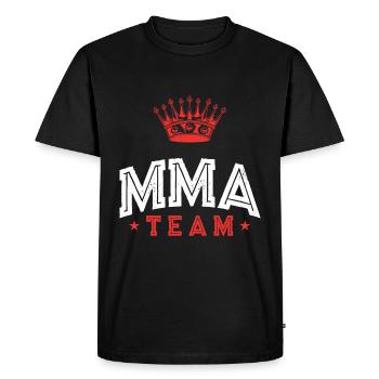 L’équipe Mma - T-shirt Premium bio Homme - noir - Devant - Nico (187cm)