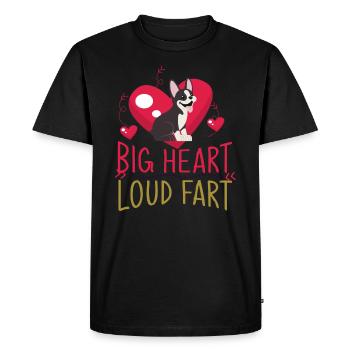 Boston Terrier, Costume Boston Terrier, Boston - T-shirt Premium bio Homme - noir - Devant - Nico (187cm)