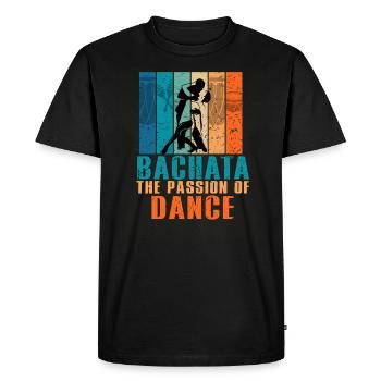 Bachata, musique Bachata, dominicaine - T-shirt Premium bio Homme - noir - Devant - Nico (187cm)