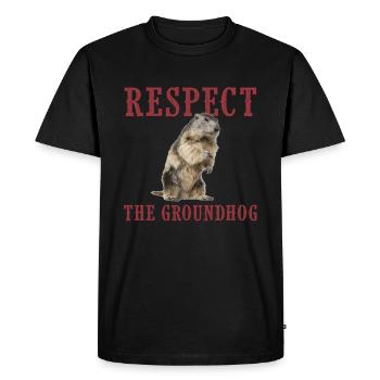 jour de la marmotte, jour de la marmotte 2021, ombre - T-shirt Premium bio Homme - noir - Devant - Nico (187cm)