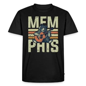 Musique de Memphis, la musique de Memphis aime le blues - T-shirt Premium bio Homme - noir - Devant - Nico (187cm)