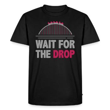 Roller coaster, roller coaster forces G, roller coaster park - T-shirt Premium bio Homme - noir - Devant - Nico (187cm)