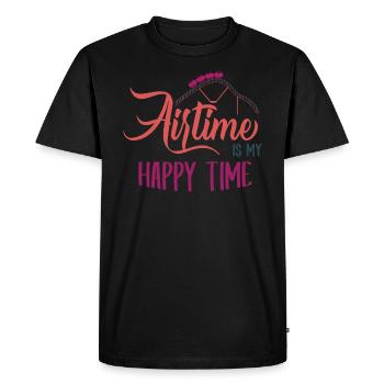 Montagnes russes, turbulences de montagnes russes, ECG - T-shirt Premium bio Homme - noir - Devant - Nico (187cm)