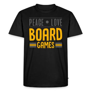 Jeu de société, jeu de société colons, moutons, - T-shirt Premium bio Homme - noir - Devant - Nico (187cm)