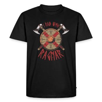 Vikings, Vikings Odin, Nordique, - T-shirt Premium bio Homme - noir - Devant - Nico (187cm)