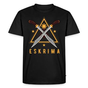 eskrima, eskrima arts martiaux philippins, - T-shirt Premium bio Homme - noir - Devant - Nico (187cm)