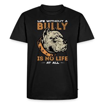 american bully, american bully pitbull mom, bull, - Men's Premium Organic T-Shirt - black - Front - Nico (187cm)