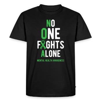 Santé mentale, santé mentale - T-shirt Premium bio Homme - noir - Devant - Nico (187cm)