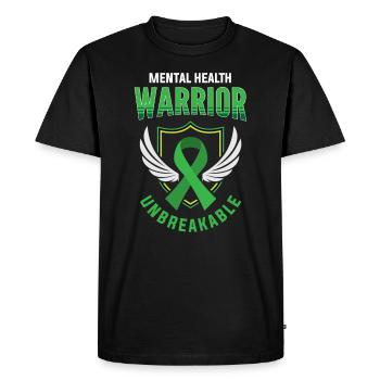 Santé mentale, santé mentale - T-shirt Premium bio Homme - noir - Devant - Nico (187cm)