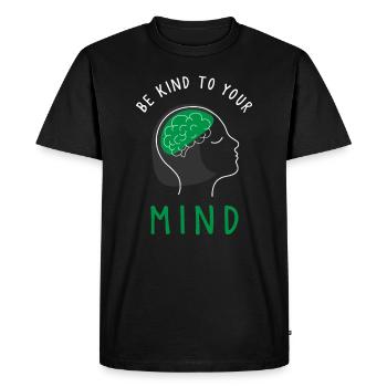 Santé mentale, santé mentale - T-shirt Premium bio Homme - noir - Devant - Nico (187cm)