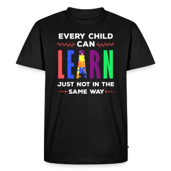 Enseignement spécial enseignants, pédagogie spécialisée - T-shirt Premium bio Homme - noir - Devant - Nico (187cm)