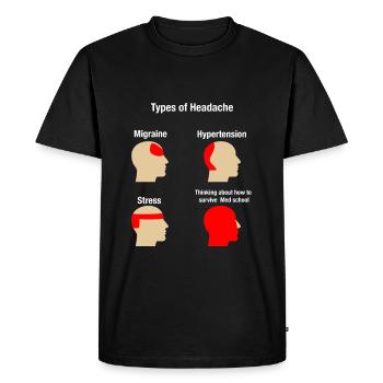 Études de médecine Étudiant en médecine Médecin - T-shirt Premium bio Homme - noir - Devant - Nico (187cm)