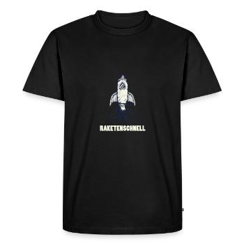 missiles rapides - T-shirt Premium bio Homme - noir - Devant - Nico (187cm)