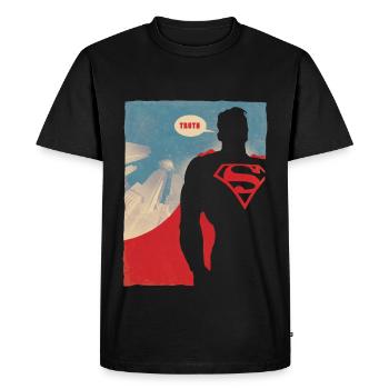 Superman Truth - T-shirt Premium bio Homme - noir - Devant - Nico (187cm)