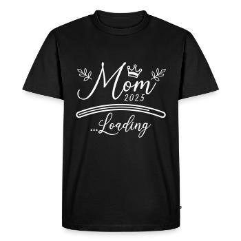 Mom 2025 Loading Mom Saying - Men's Premium Organic T-Shirt - black - Front - Nico (187cm)