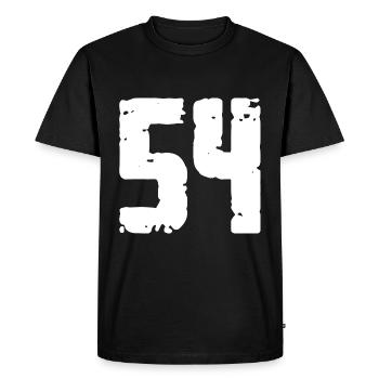 54 Nombre Vintage - T-shirt Premium bio Homme - noir - Devant - Nico (187cm)