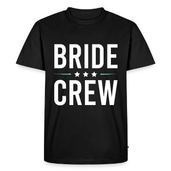 Bride Crew - Men's Premium Organic T-Shirt - black - Front - Nico (187cm)