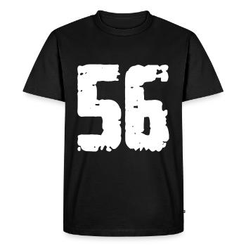 56 Number Vintage - Men's Premium Organic T-Shirt - black - Front - Nico (187cm)