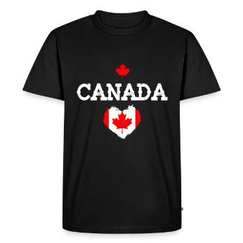 Canada - T-shirt Premium bio Homme - noir - Devant - Nico (187cm)