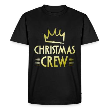 Christmas Crew - Men's Premium Organic T-Shirt - black - Front - Nico (187cm)