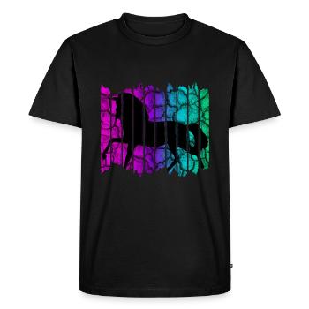 cheval - T-shirt Premium bio Homme - noir - Devant - Nico (187cm)
