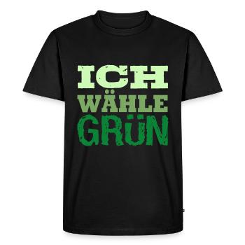 Annalena Anna 2021 Grüne Kanzlerin Bundestagswahl - Männer Premium Bio T-Shirt - Schwarz - Vorne - Nico (187cm)