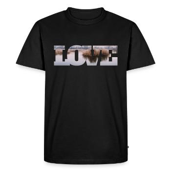 La nature dans un amour Vues magnifiques - T-shirt Premium bio Homme - noir - Devant - Nico (187cm)