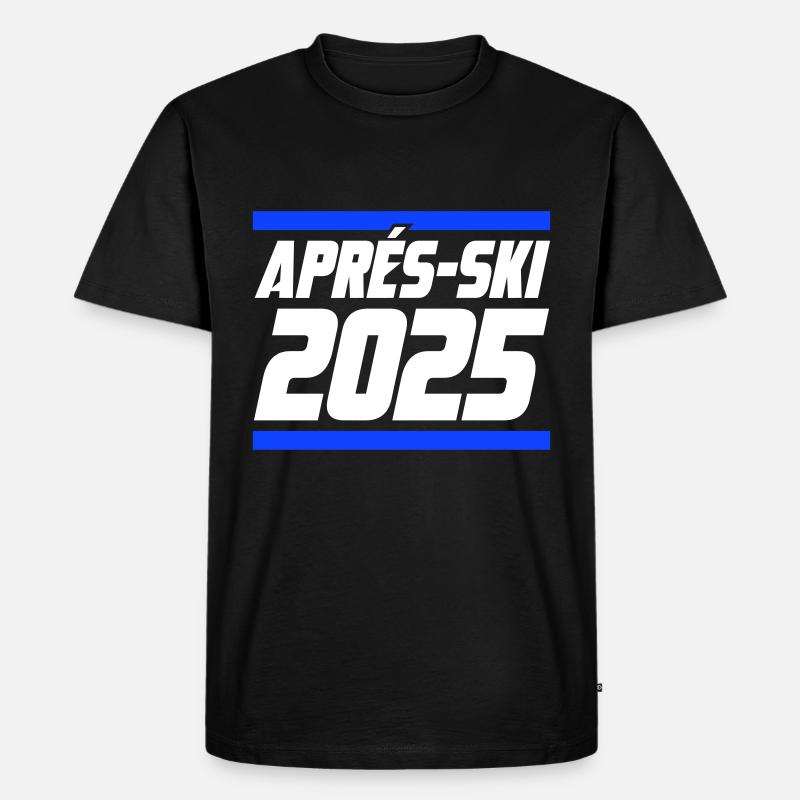 Apres Ski 2025 - Männer Premium Bio T-Shirt - Schwarz