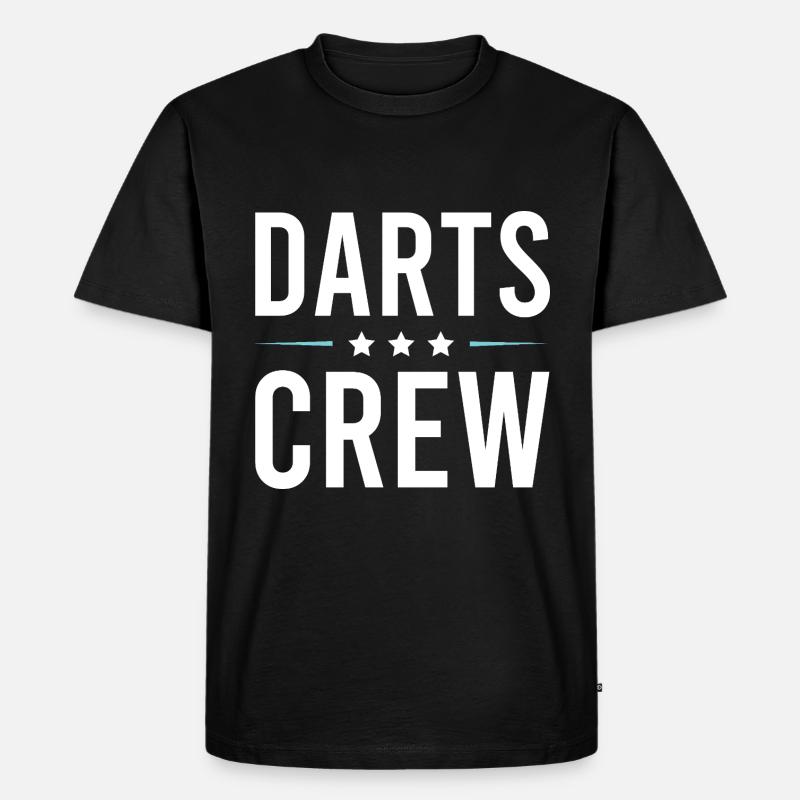 Darts Crew - Männer Premium Bio T-Shirt - Schwarz